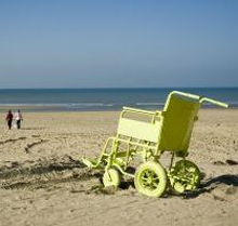 Playa silla de ruedas